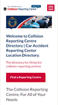 Mobile Screenshot of collision-reporting-centre.com
