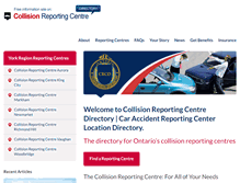 Tablet Screenshot of collision-reporting-centre.com